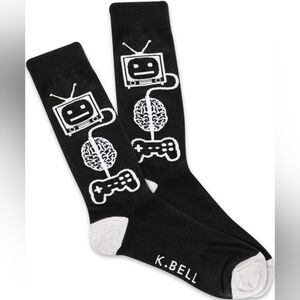 NWOT K-Bell Game Brain Men's Crew Socks